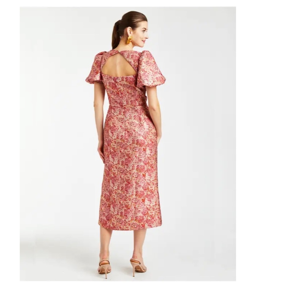 NWT MESTIZA NEW YORK Pia Jacquard Midi Dress - Picture 2 of 7